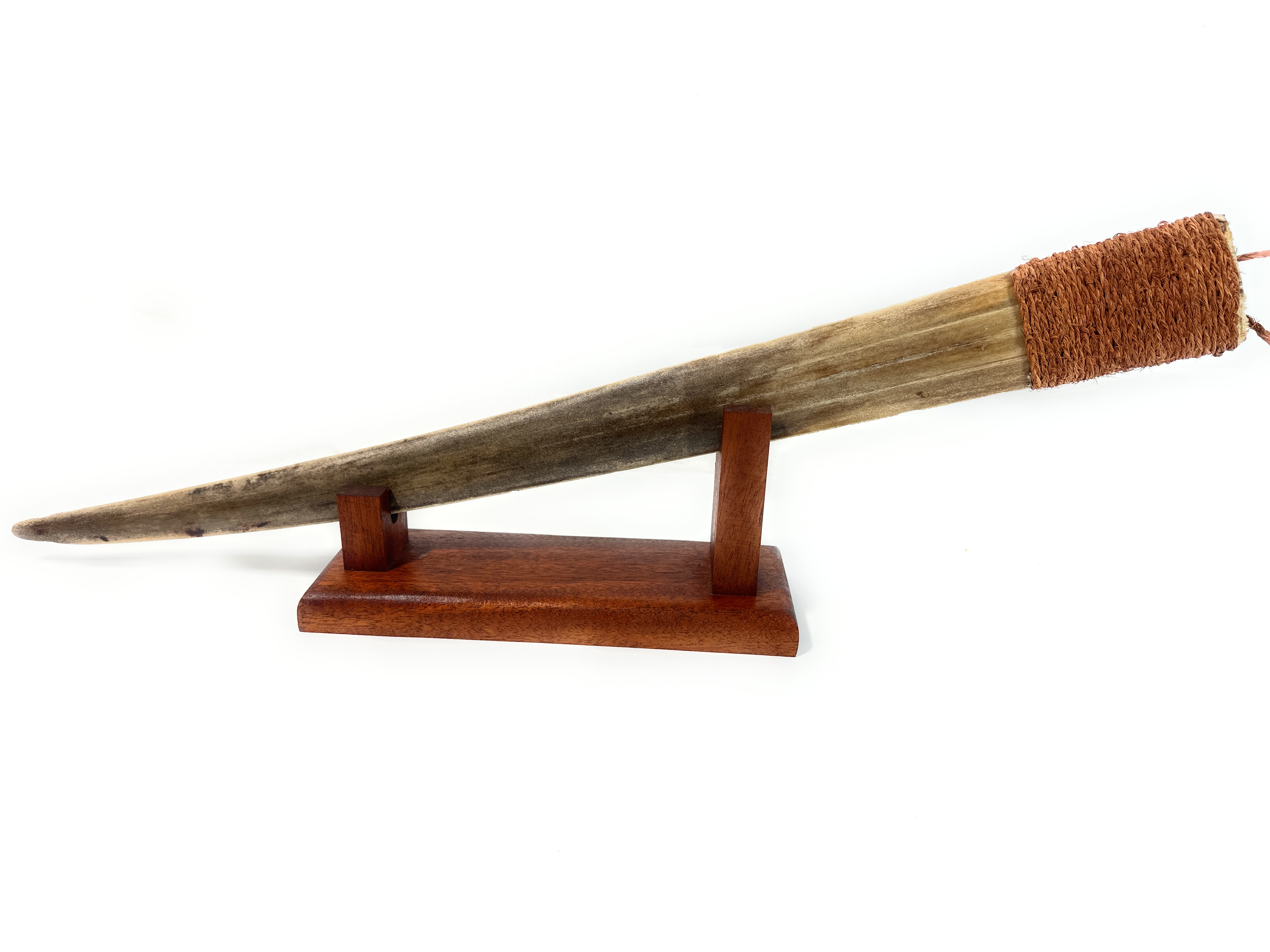 Traditional Hawaiian Sword Artifact with Sailfish Bill 26 in on Stand Hawaiian Art | #koasw015 Traditional Hawaiian Sword Artifact with Sailfish Bill 26 in on Stand Hawaiian Art | #koasw015
